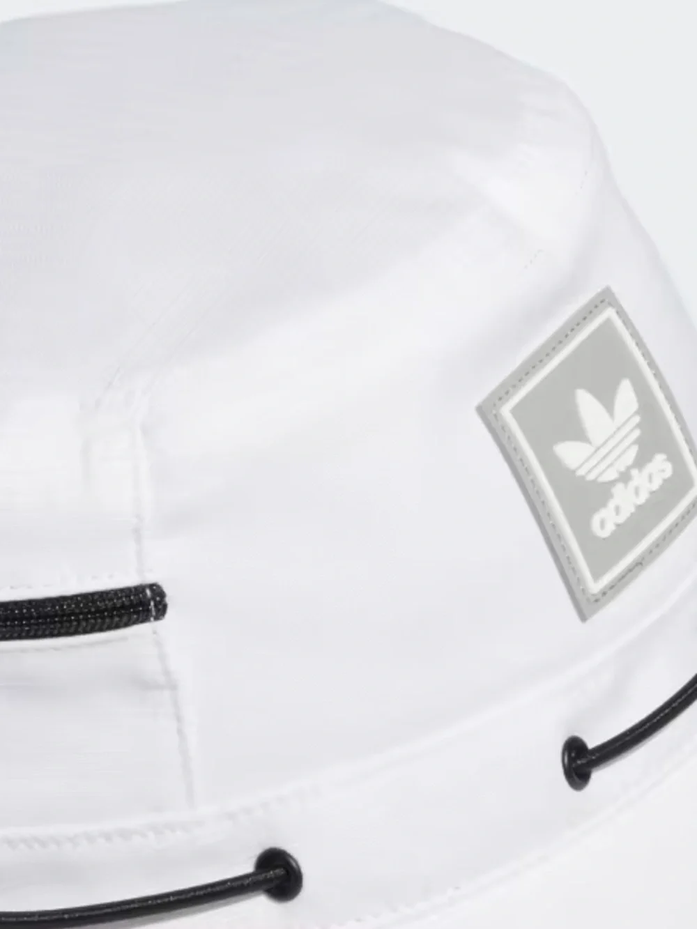 New Adidas White Utility Boonie Hat with Black-White Chin Cord